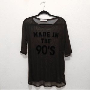 Made in the 90’s sheer top